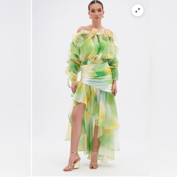 AKIRA LIMONE CHIFFON BLOUSE NWT - Picture 6 of 9